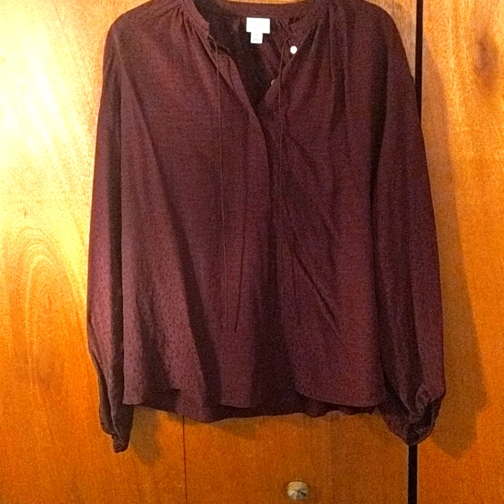A new day burgundy top